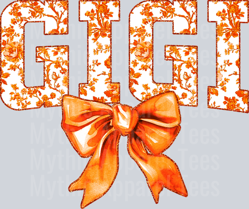 Orange Toile Gigi