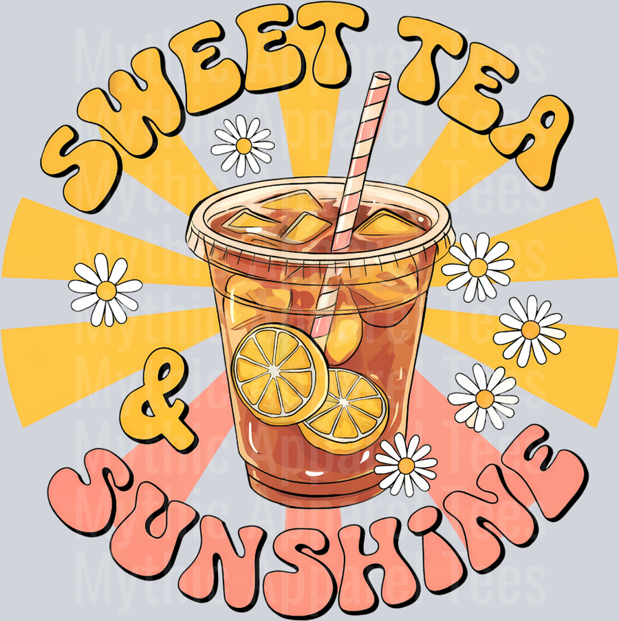Sweet Tea & Sunshine DTF Tea Transfers