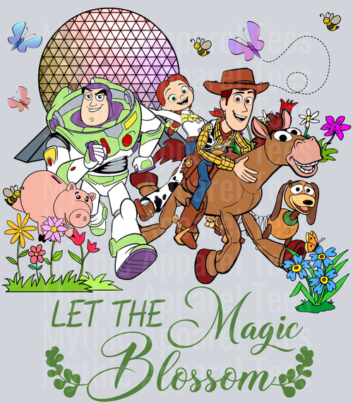 Let the magic blossom Toy Story Epcot DTF Disney Transfers