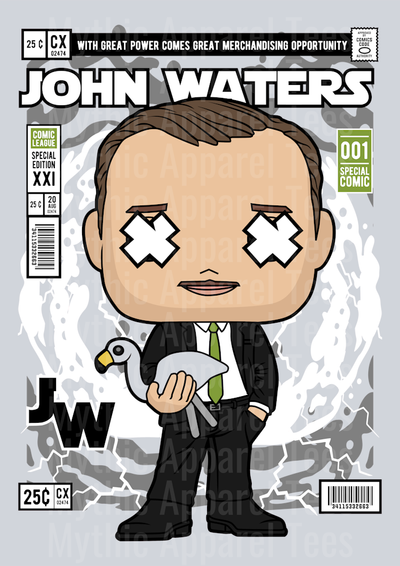 John Waters Comic Book Cover STYLE DTF Pop Culture Transfers