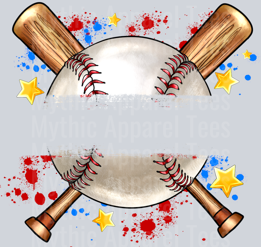 Baseball Custom Name (add after print)