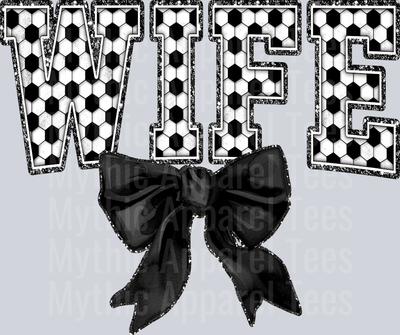 Soccer Wife With Bow School Spirit & Sports
