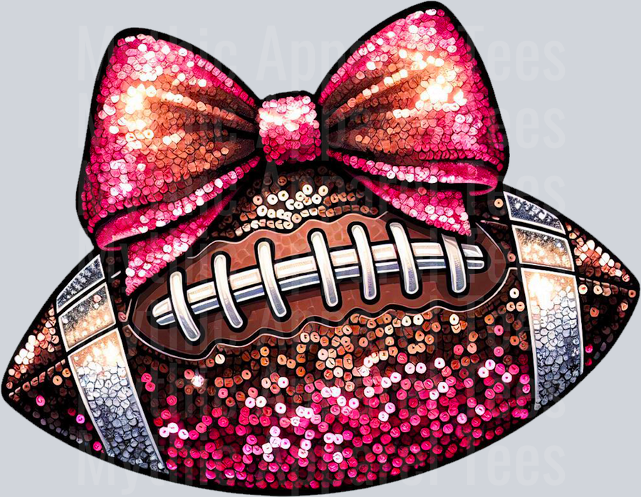 Sequin Football School Spirit & Sports