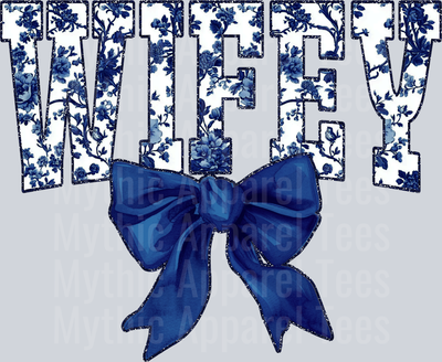 Navy Toile Wifey