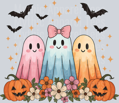 TD Iridescent Coquette Ghost PNG  Cute Halloween Sublimation Design  Retro Girly Spooky Season Clipart for Shirts  Digital Download2