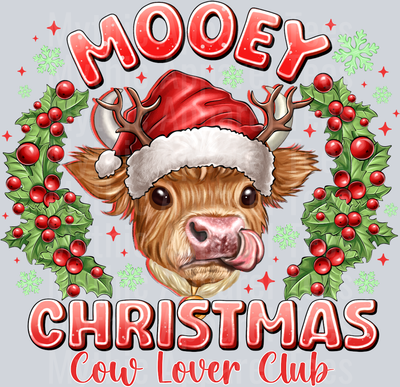 Mooey Christmas Highland Cow Lover Club