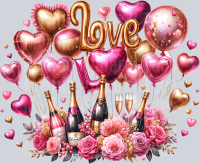 BACHELORETTE PARTY Love Balloons DTF Wedding Transfers