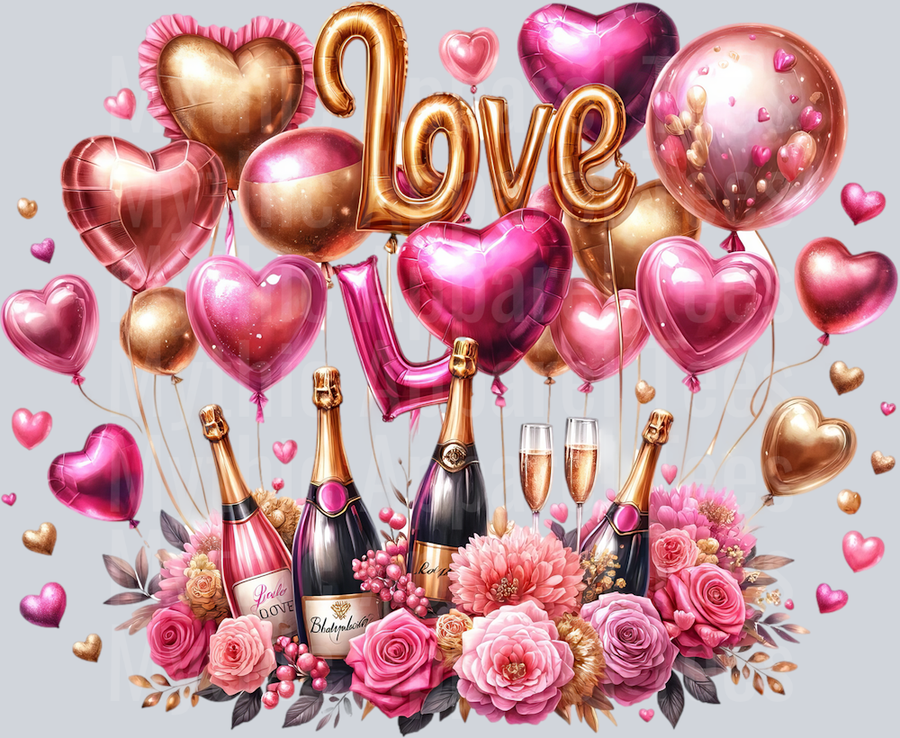 BACHELORETTE PARTY Love Balloons DTF Wedding Transfers