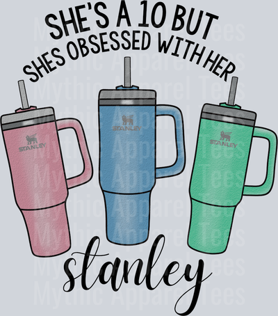 stanley shes a 10 blue green pink DTF Stanley Transfers