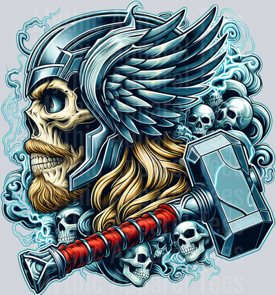 Thor Skull DTF Superhero Transfers