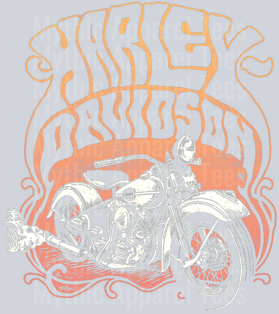 Harley 9 Halftone (for Black Shirts)