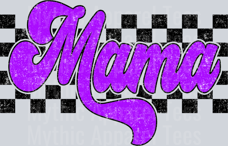 Purple Checkered Mama