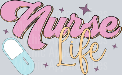 Retro Nurse Life PNG SVG-01