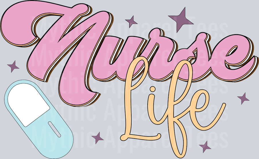 Retro Nurse Life PNG SVG-01