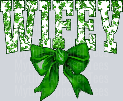 Green Toile Wifey