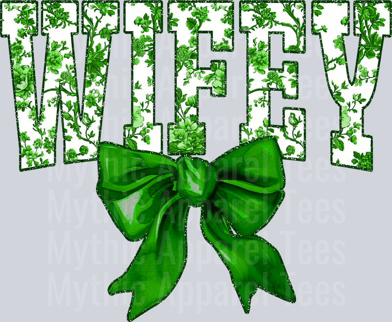Green Toile Wifey