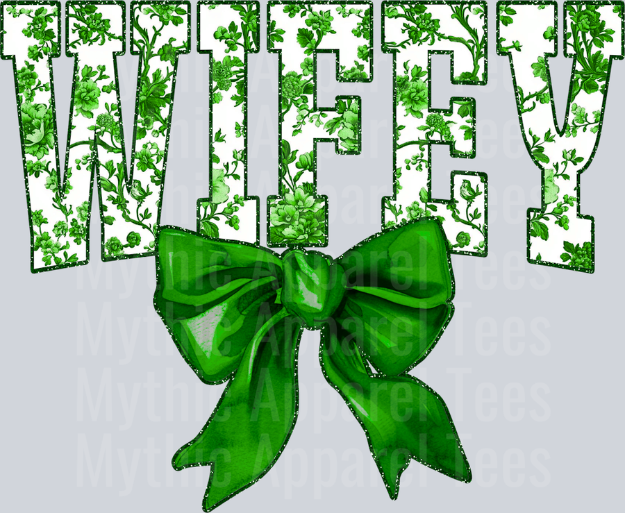 Green Toile Wifey