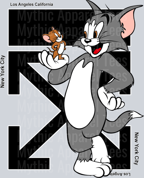 Tom and Jerry Fashion Style DTF Looney Toons Transfers