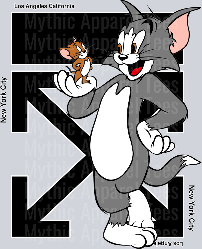 Tom and Jerry Fashion Style DTF Looney Toons Transfers