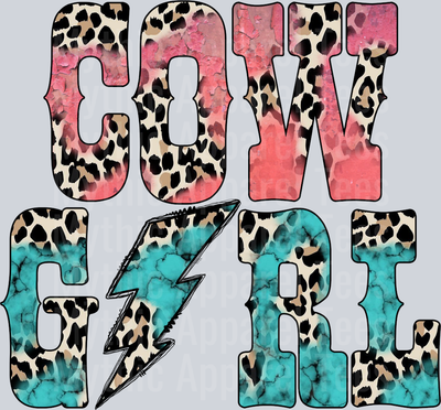 Cowgirl Pink and Blue Western