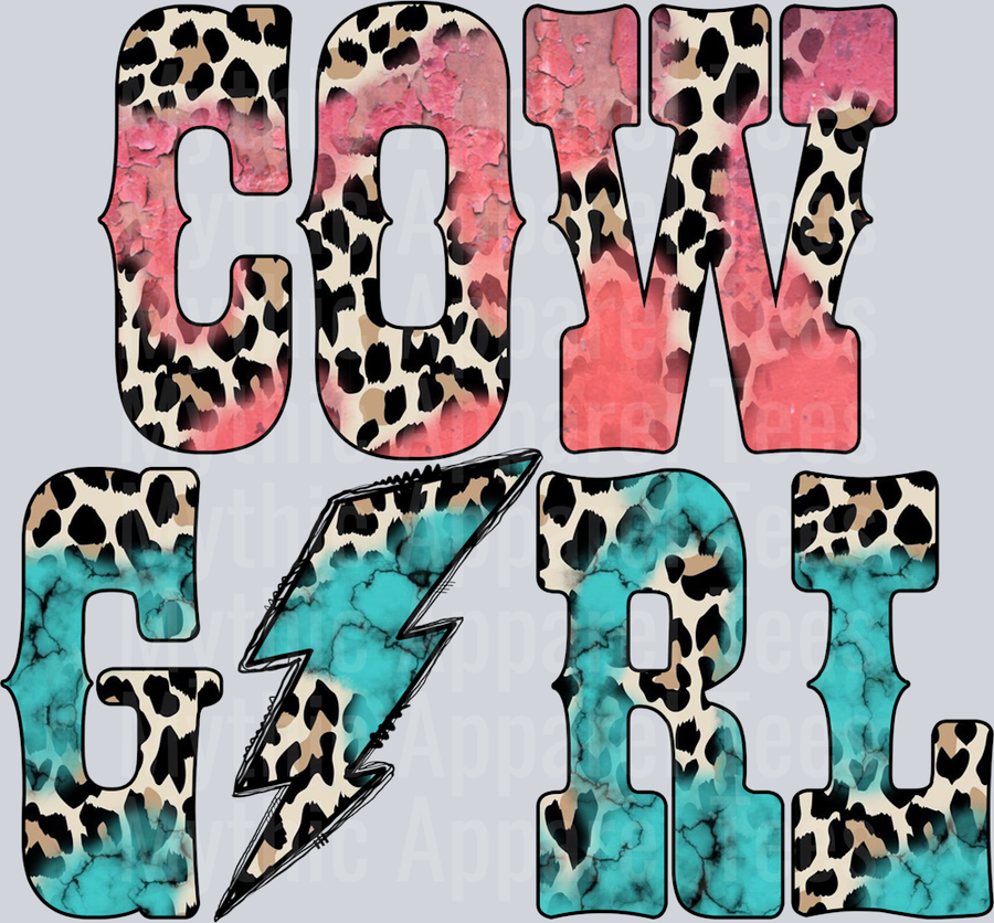Cowgirl Pink and Blue Western
