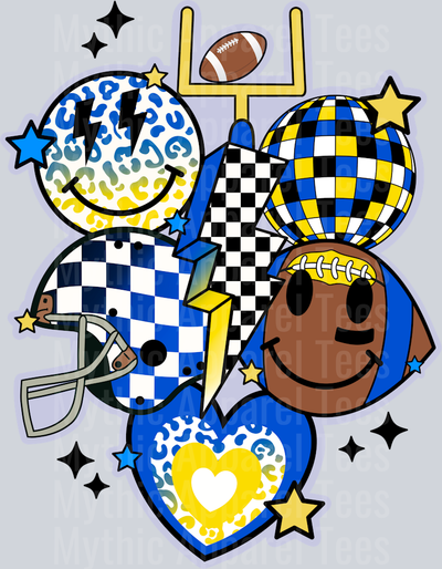 Retro_Football_Blue 3