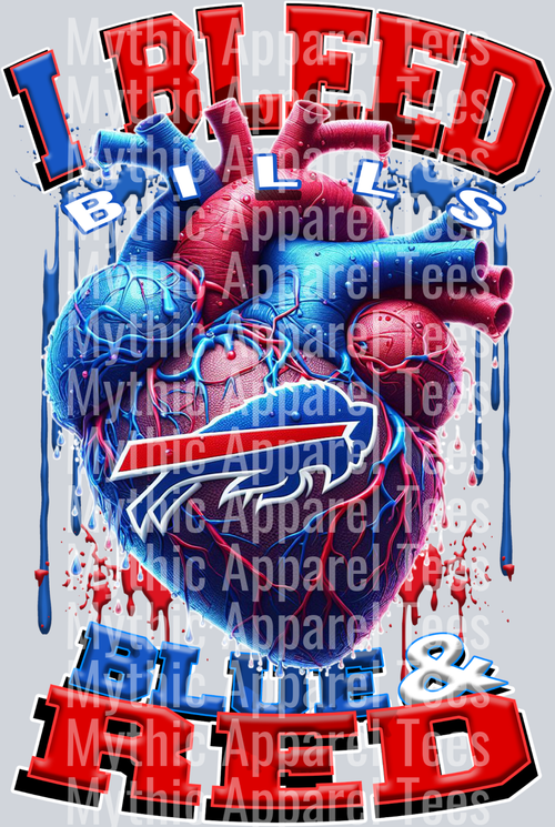 Bills I bleed Blue and Red