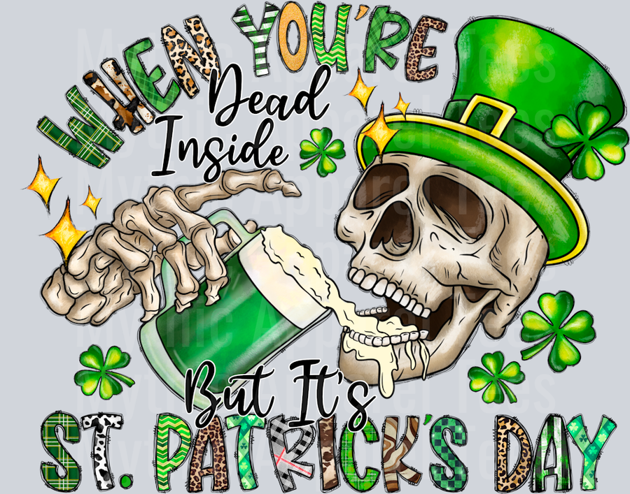 When you're dead inside but it's St Patrick's Day
