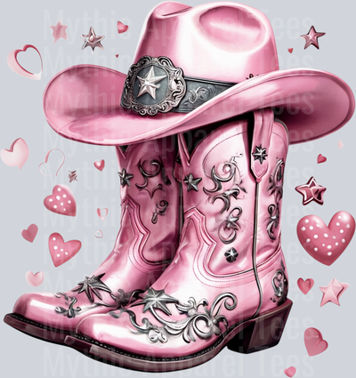 pink boots pink cowgirl hat Cowgirl Western Southern Girl Pink