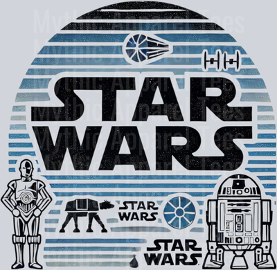 c3po and R2D2 Star Wars DTF Star Wars Transfers