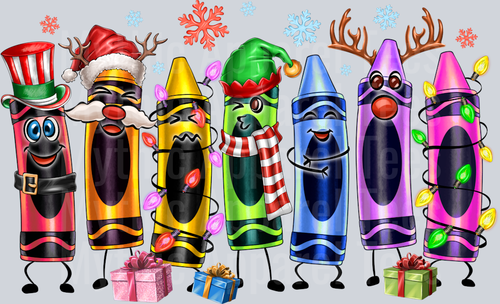 Christmas crayons