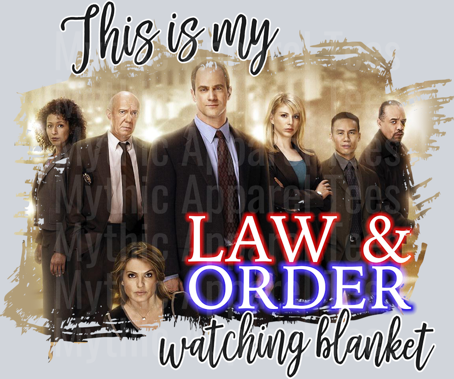Law _ order Blanket Plain