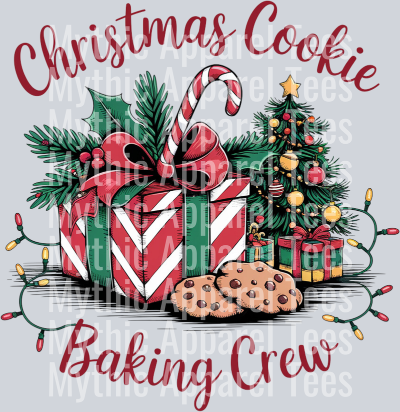 Christmas Cookie Baking Crew – DTF Heat Transfer – Holiday Christmas Design