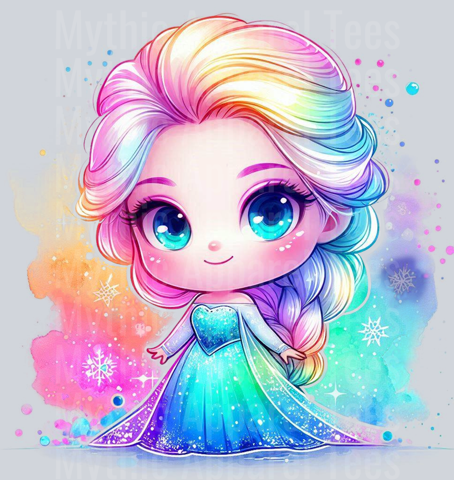 Elsa Disney Princess 4 Colorful Pop Art Pop Culture Cosmic style