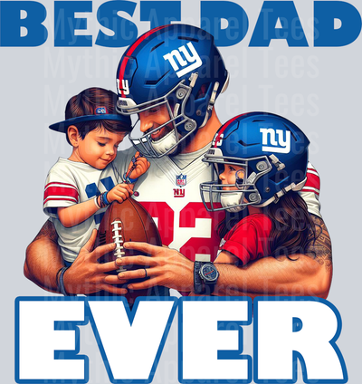 New York Giants Best DAD EVER Fathers Day DTF NFL Transfers