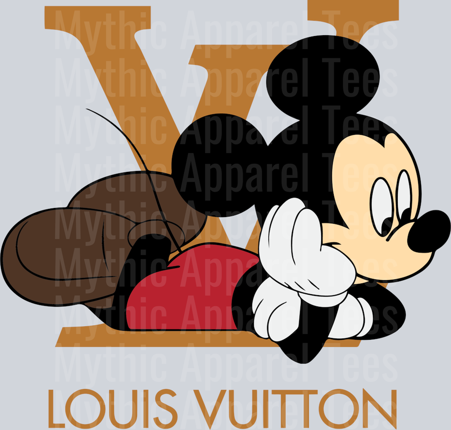 Mickey Mouse Cute Disney LV Shirt DTF Luis Vuitton Transfers