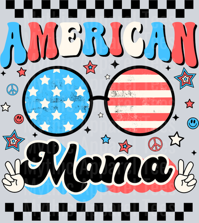 Copy of Patriotic mama black