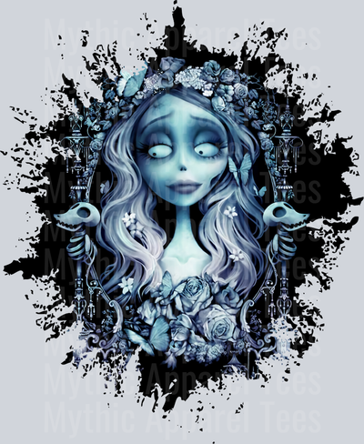 Emily the Corpse Bride Disney Dark Silhouette Color Splash Crystal Ball Vision