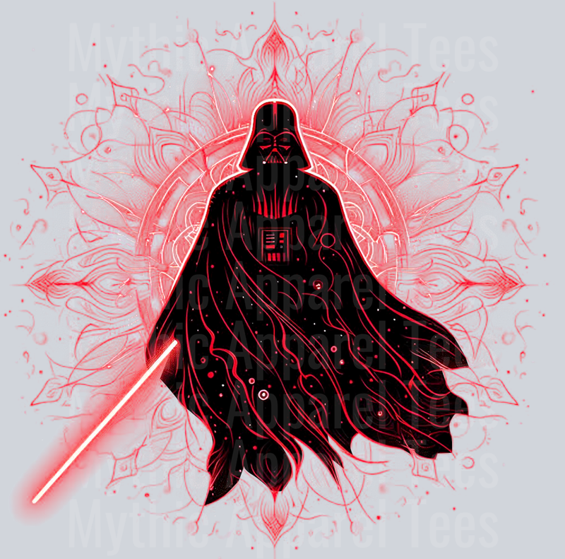 Darth Vader Red Symbols Lightsaber Out DTF Star Wars Transfers