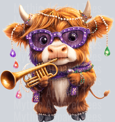 AZ818 Mardi Gras Highland Cow (22)