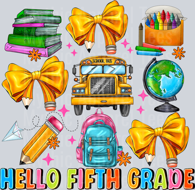 Hello 5th Grade Back to school
