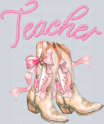 Teacher Boots DTF Western Girl Transfers