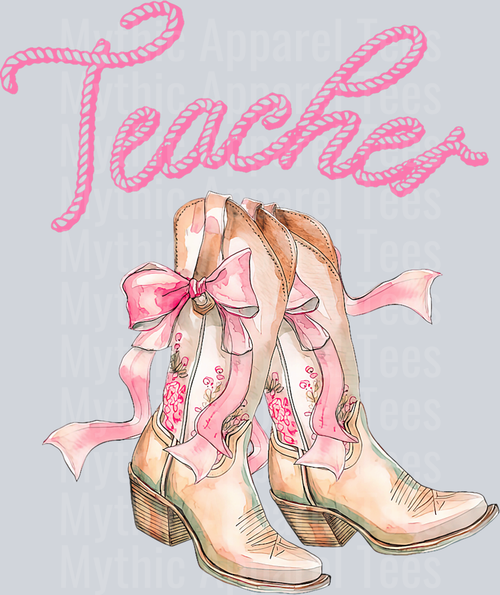 Teacher Boots DTF Western Girl Transfers