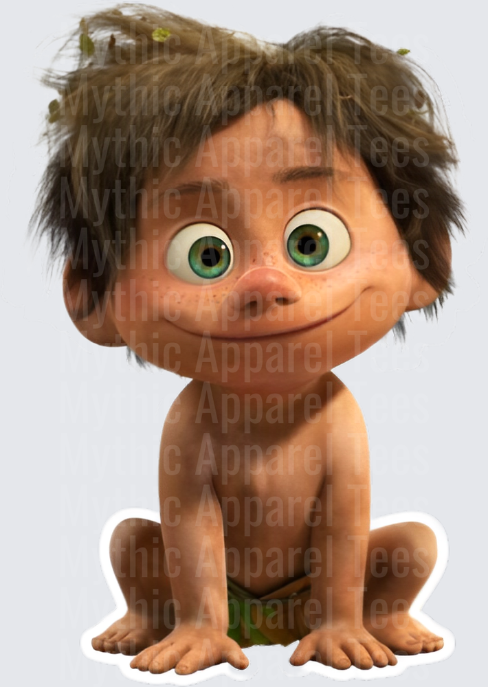 Spot the Wild Human Boy Smiling Cute Sitting Pose Good Dinosaur Pixar