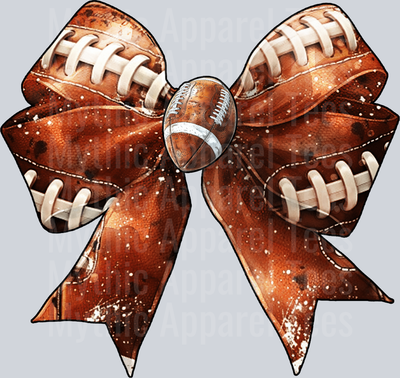 Gameday Football bow leather with stitching DTF Football Transfers