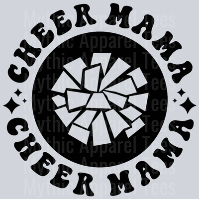 Somebodys Loud Ass Cheer Mama Pocket Design Cheerleader Wavy Retro Funny Designs