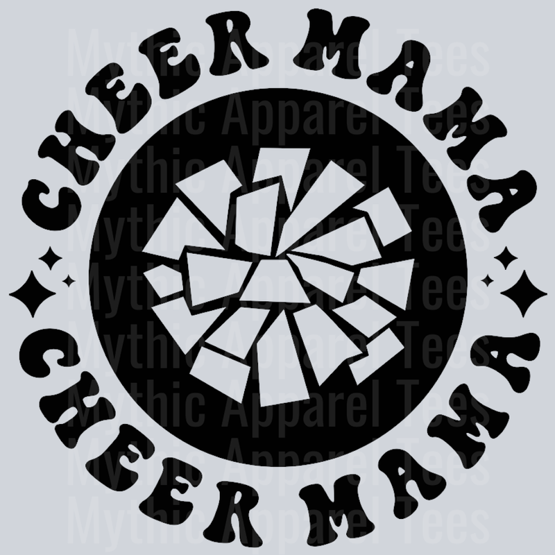 Somebodys Loud Ass Cheer Mama Pocket Design Cheerleader Wavy Retro Funny Designs