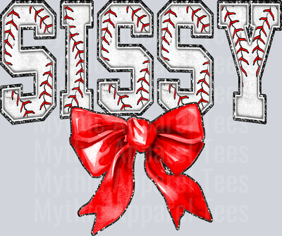 Baseball Sissy Bow School Spirit & Sports