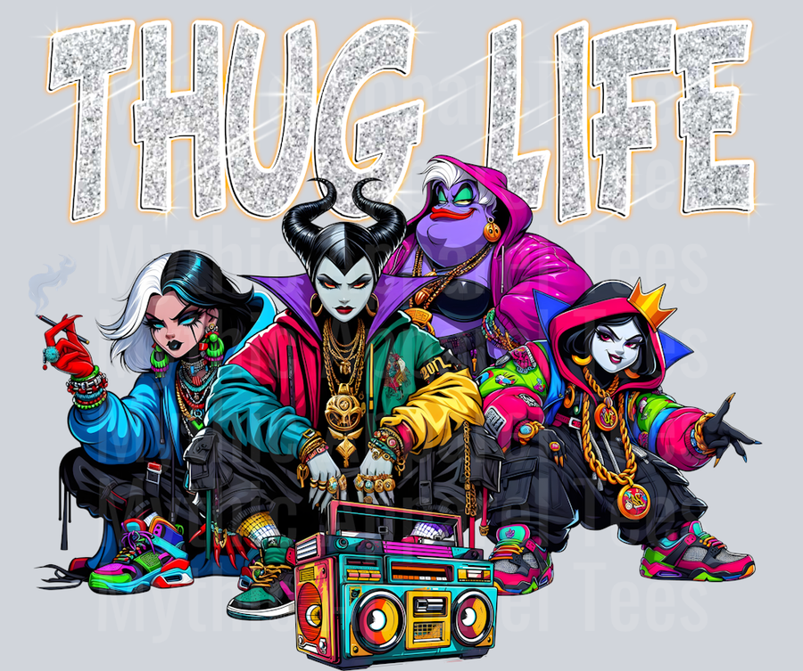 Thug Life Disney DTF Disney Villains Transfers