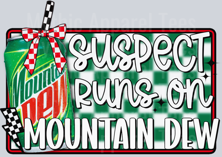 Suspect Runs on Mountain Dew DTF Suspect Transfers